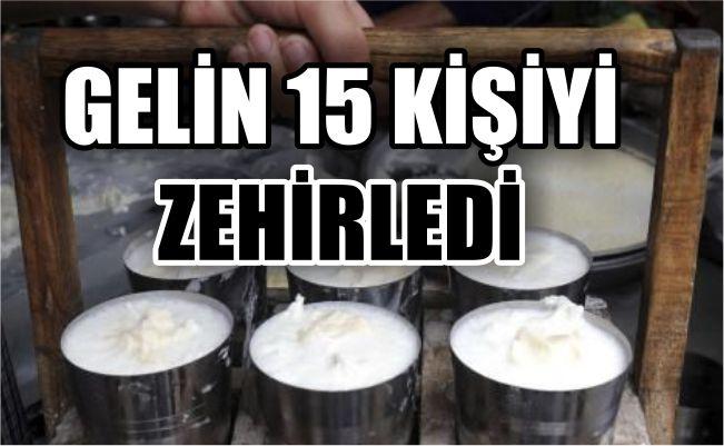 ZORLA EVLENDİRİLDİ 15 KİŞİYİ ZEHİRLEDİ