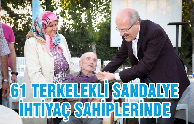 61 TERKELEKLİ SANDALYE İHTİYAÇ SAHİPLERİNDE