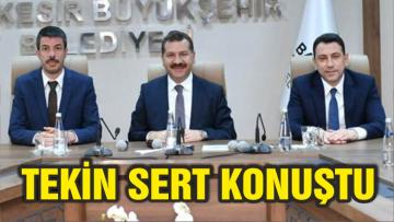 TEKİN “ŞOFÖR ESNAFI ÜZERİNDEN SİYASET YAPMAYIN”