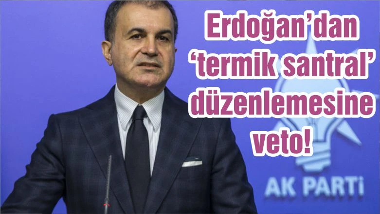Erdoğan’dan ‘termik santral’ düzenlemesine veto!