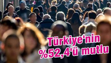 Türkiye’nin %52,4’ü mutlu