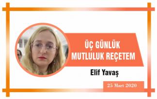 ÜÇ GÜNLÜK MUTLULUK REÇETEM