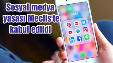 Sosyal medya yasası Meclis’te kabul edildi