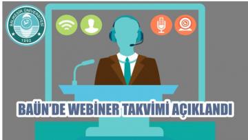 BAÜN’DE WEBİNER TAKVİMİ AÇIKLANDI
