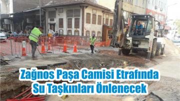 Zağnos Paşa Camisi Etrafında Su Taşkınları Önlenecek