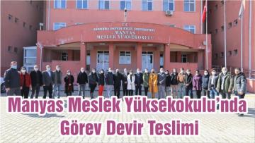 Manyas Meslek Yüksekokulu’nda Görev Devir Teslimi