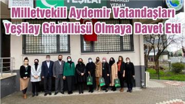 Milletvekili Aydemir Vatandaşları Yeşilay Gönüllüsü Olmaya Davet Etti