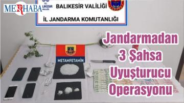 Jandarmadan 3 Şahsa Uyuşturucu Operasyonu