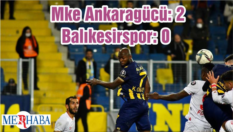Spor Toto 1. Lig: Mke Ankaragücü: 2 – Balıkesirspor: 0