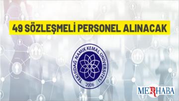 Tekirdağ Namık Kemal Üniversitesi 4/B Sözleşmeli Personel Alacak