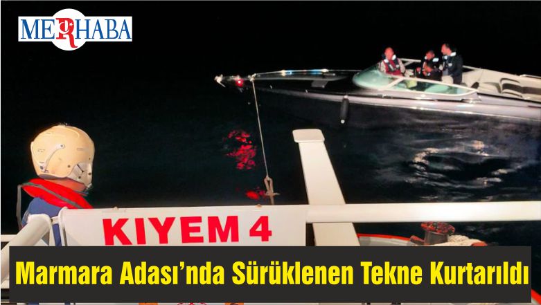 Marmara Adası Açıklarında Sürüklenen Tekne Kurtarıldı
