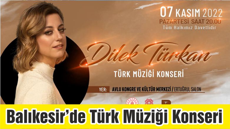 Balıkesir’de Türk Müziği Konseri